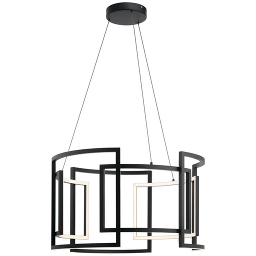 Elan Melko 9 Light 32" Chandelier Round Pendant, Black - 84134