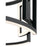 Elan Melko 9 Light LED Chandelier, Black/White Acrylic