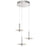 Elan Korfu 3 Light LED Cluster Pendant, Chrome/Etched Acrylic