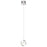 Elan Baylin 1 Light LED Mini Pendant, Chrome/White Acrylic