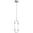Elan Delsey 1 Light LED Mini Pendant, Clear Twisted