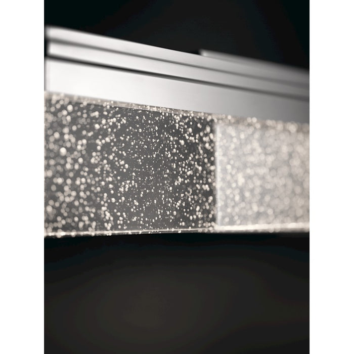 Elan Laris LED Bath Vanity, Chrome/Clear Bubble