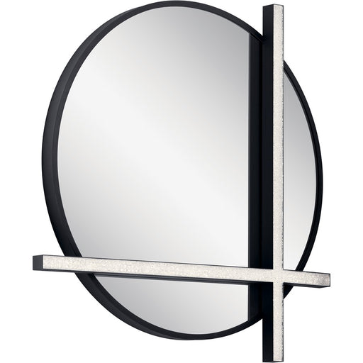 Elan Kemena LED Mirror, Matte Black/Acrylic