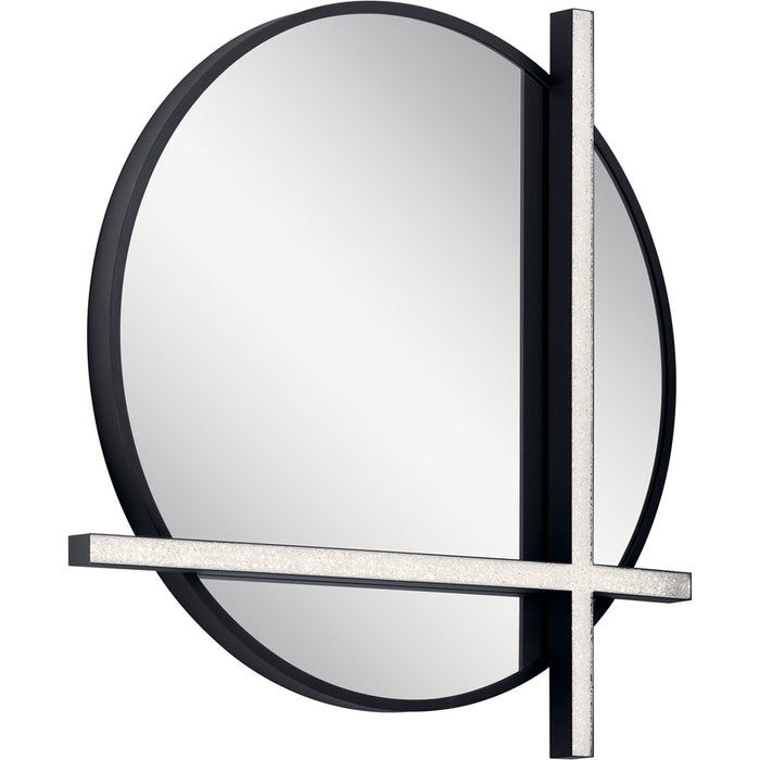 Elan Kemena LED Mirror, Matte Black/Acrylic