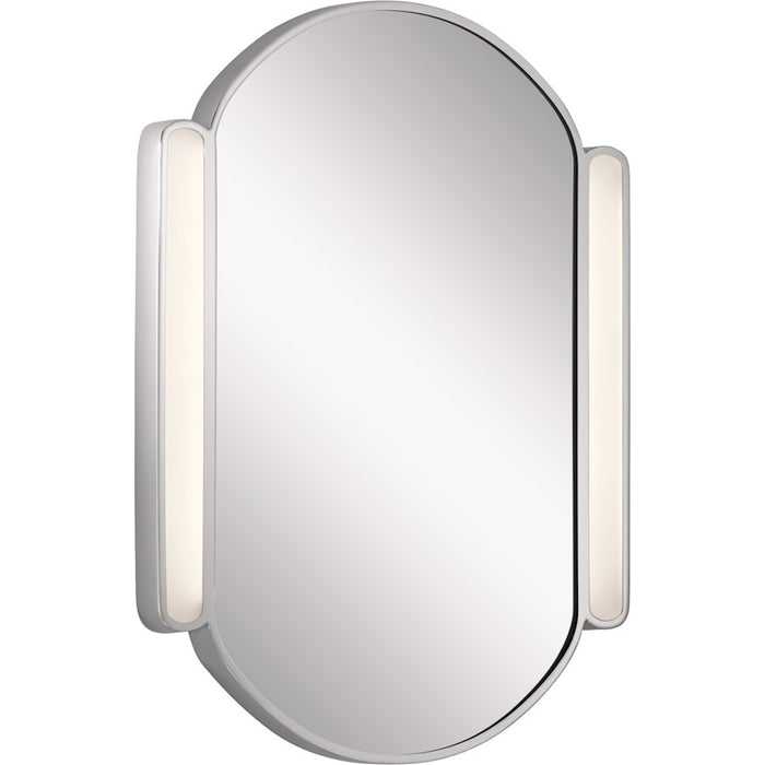 Elan Phaelan LED Mirror, Chrome/Etched Acrylic