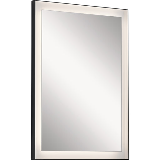 Elan Ryame 24" Lighted Mirror, Matte Black/Mirror - 84167