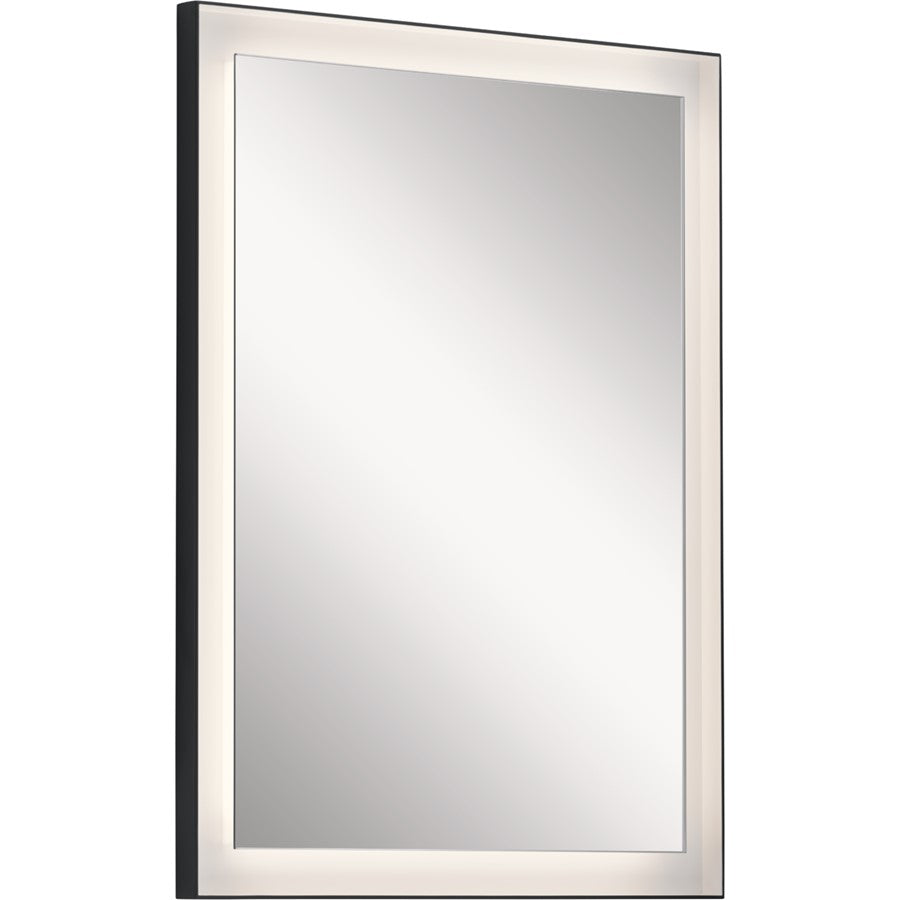 Elan Ryame 24" Lighted Mirror, Matte Black/Mirror - 84167