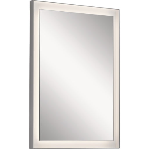 Elan Ryame 24" Lighted Mirror, Matte Silver/Mirror - 84168