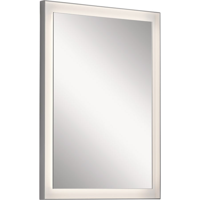 Elan Ryame 24" Lighted Mirror, Matte Silver/Mirror - 84168