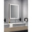 Elan Ryame 24" Lighted Mirror, Matte Silver/Mirror