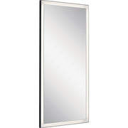 Elan Ryame 30" Lighted Mirror, Matte Black/Mirror - 84171
