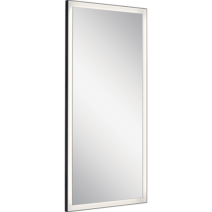 Elan Ryame 30" Lighted Mirror, Matte Black/Mirror - 84171
