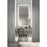 Elan Ryame 30" Lighted Mirror, Matte Black/Mirror
