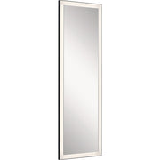 Elan Ryame 20" Lighted Mirror, Matte Black/Mirror - 84173