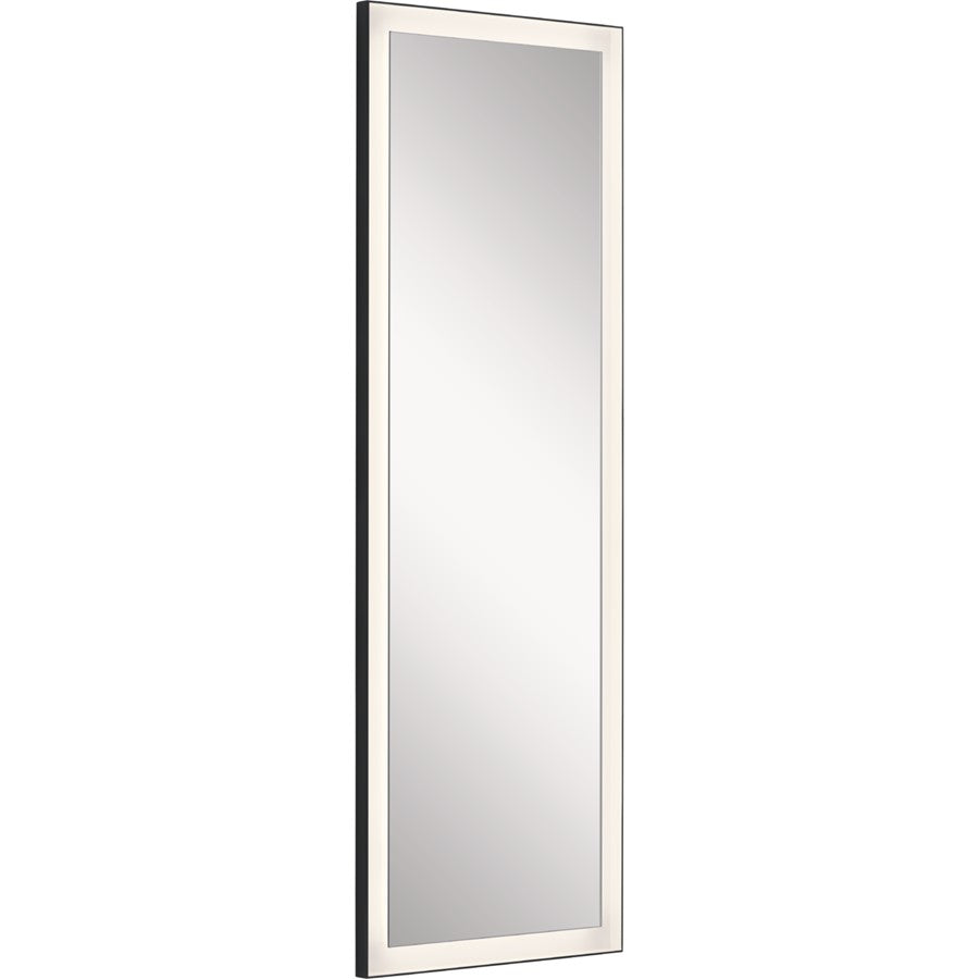 Elan Ryame 20" Lighted Mirror, Matte Black/Mirror - 84173
