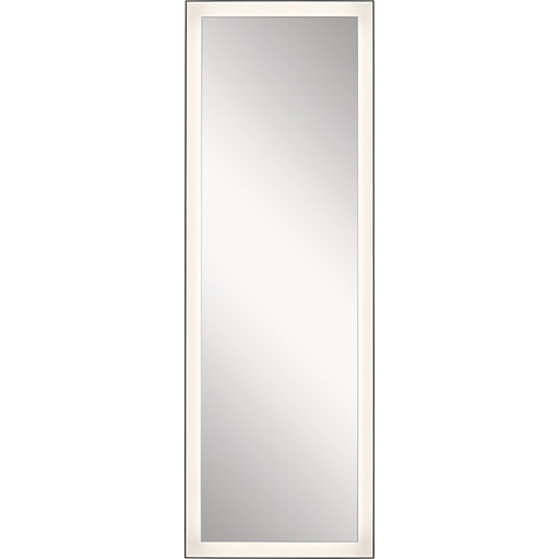 Elan Ryame 20" Lighted Mirror, Matte Black/Mirror