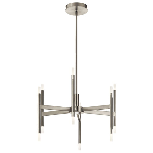 Elan Kizette 12 Light Chandelier 1 Tier, Brushed Nickel
