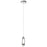 Elan Ayse 1Lt LED Mini Pendant, Matte Black/Clear Bubble Optical Crystal - 84188