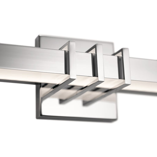 Elan Alloy LED Bath Vanity, Chrome/White Acrylic