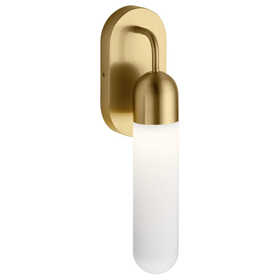 Elan Sorno LED Wall Sconce, Champagne Gold/Etched Opal