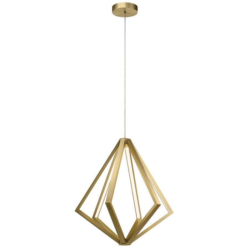 Elan Everest 6 Light LED Chandelier 1 Tier Medium, Etched Acrylic