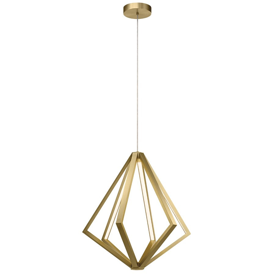 Elan Everest 6 Light 25" Chandelier 1 Tier Medium, Champagne Gold - 84199
