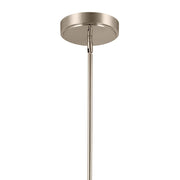 Kichler Elan Priam 44in 6-Light Chandelier | Minimalist Polished Nickel Steel | Living Room & Dining Room | 1540 Lumens 3000K Dimmable | Model 84328PN