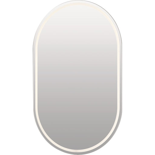 Elan Menillo 32" LED Vanity Mirror, White/Etched