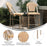 Flash Lourdes Paris Barstools, Set Of 2