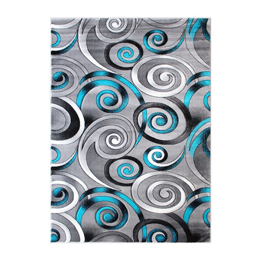 Flash Furniture Masie Swirl Area Rug, Turquoise