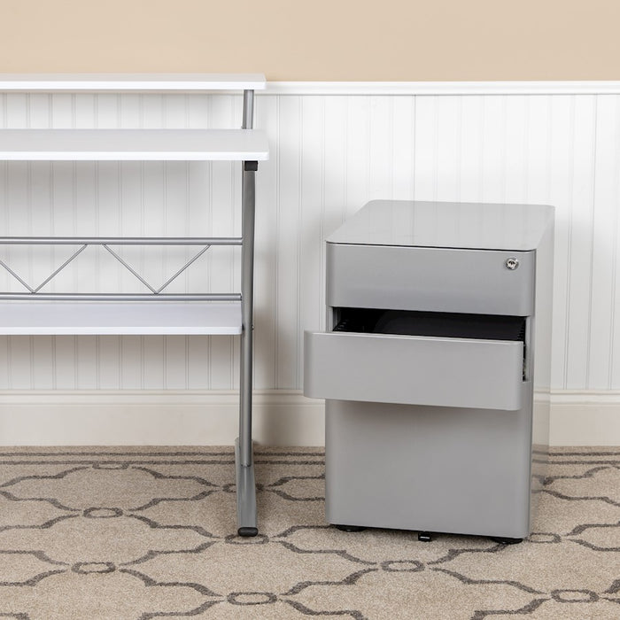 Flash Furniture Modern 3-Drawer Filing Cabinet