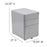 Flash Furniture Modern 3-Drawer Filing Cabinet