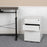 Flash Furniture Modern 3-Drawer Filing Cabinet