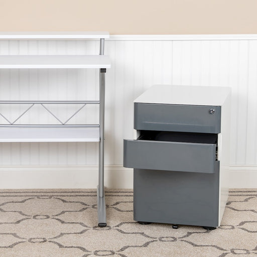 Flash Furniture Modern 3-Drawer Filing Cabinet