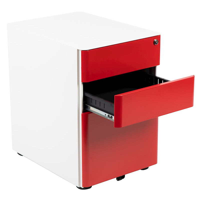 Flash Furniture Modern 3-Drawer Filing Cabinet