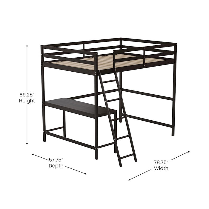 Flash Furniture Riley Loft Bed Frame