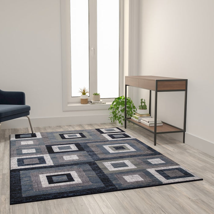 Flash Gideon Geometric Rug, Small/Medium