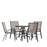 Flash Furniture Brazos 5 Pc Patio, Round Table/4 Chairs