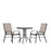 Flash Furniture Brazos 3 Pc Patio, Square Table/2 Chairs