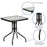 Flash Furniture Brazos 3 Pc Patio, Square Table/2 Chairs