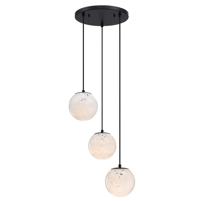 Designers Fountain Circo 3Lt 7" Chandelier, Black/White Art