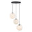 Designers Fountain Circo 3Lt 12" Chandelier, Black/White Art