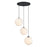 Designers Fountain Circo 3Lt 12" Chandelier, Black/White Art