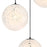 Designers Fountain Circo 3Lt 12" Chandelier, Black/White Art