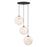 Designers Fountain Circo 3Lt 14" Chandelier, Black/White Art