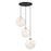 Designers Fountain Circo 3Lt 14" Chandelier, Black/White Art