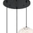 Designers Fountain Circo 3Lt 14" Chandelier, Black/White Art