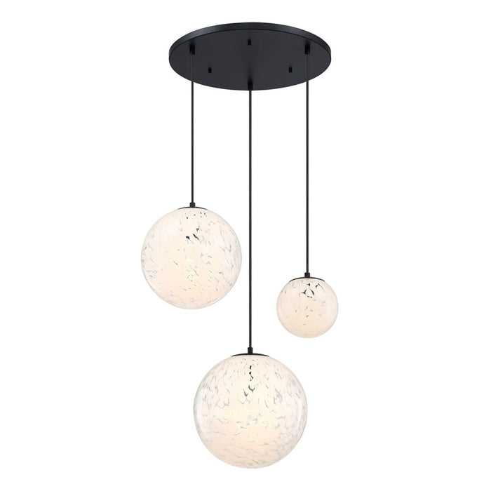 Designers Fountain Circo 3Lt Chandelier, Black/White Art