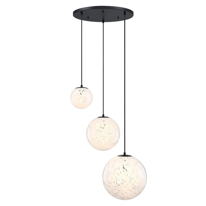 Designers Fountain Circo 3Lt Chandelier, Black/White Art