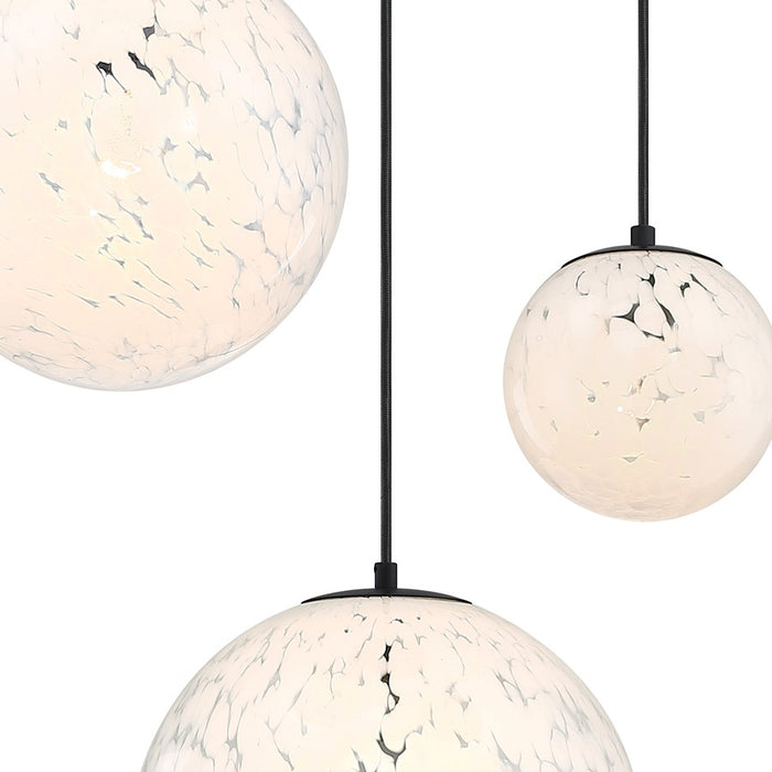 Designers Fountain Circo 3Lt Chandelier, Black/White Art